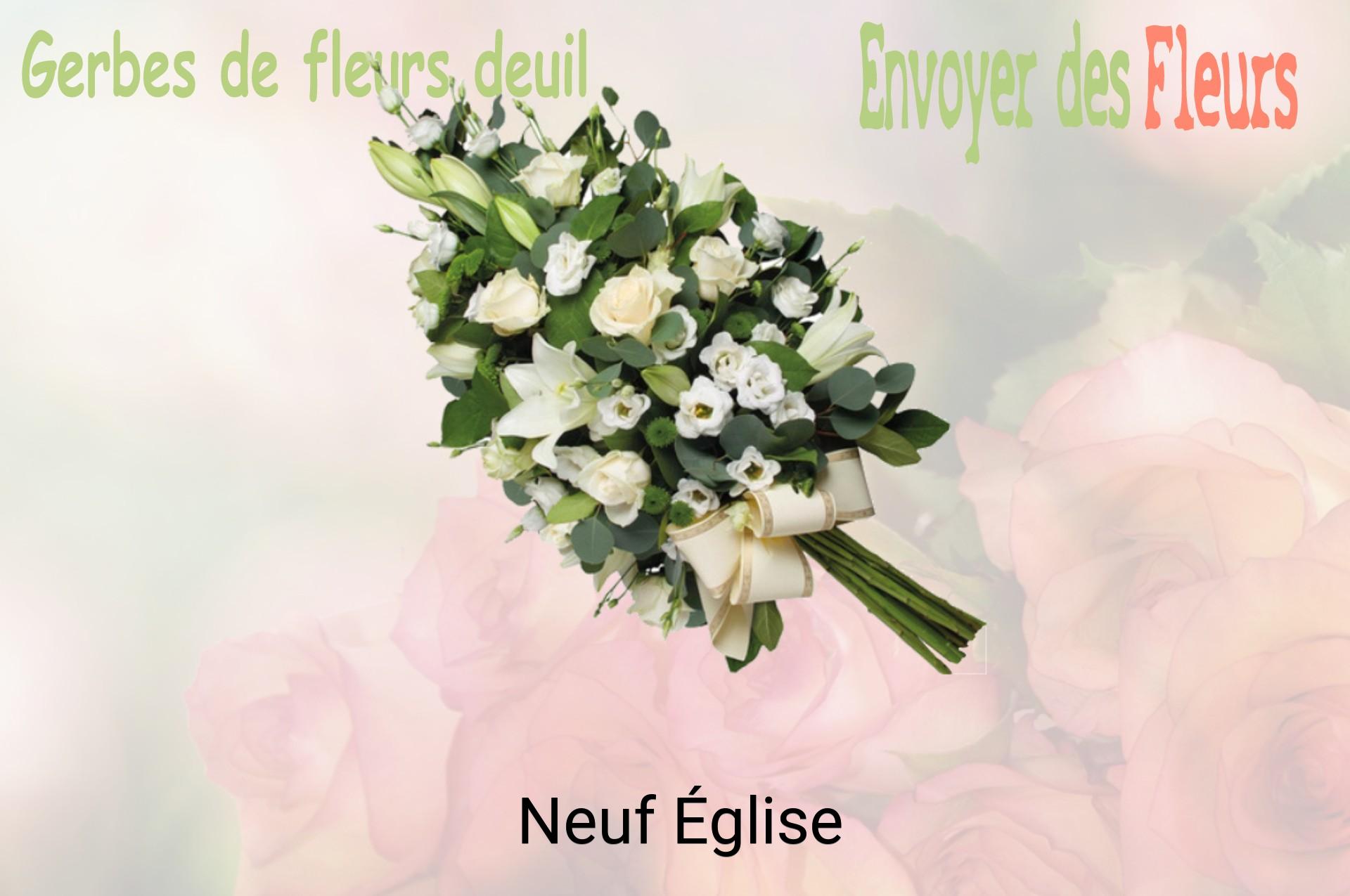 Gerbe de fleurs de deuil livrée à Neuf-Église